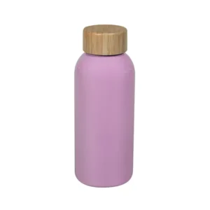 Cilindro LEMN de 600 ml con tapa de bambú natural disponible en colores pastel.