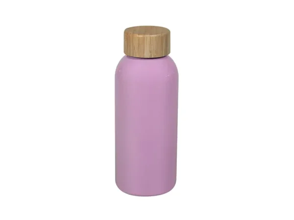 Cilindro LEMN de 600 ml con tapa de bambú natural disponible en colores pastel.
