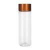 Cilindro Atlantis de 850 ml con tapa metalizada y sistema twist-off en color cobre.