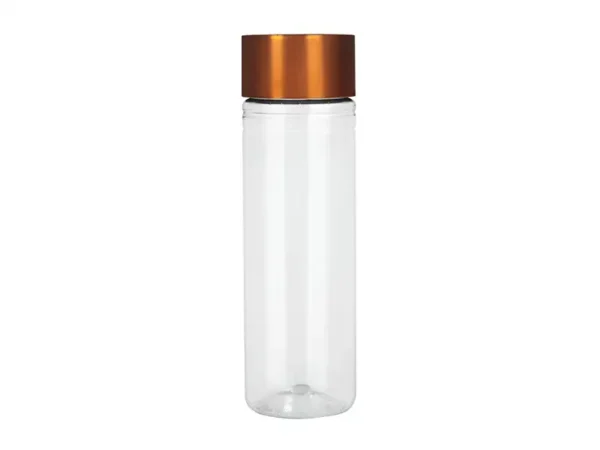 Cilindro Atlantis de 850 ml con tapa metalizada y sistema twist-off en color cobre.