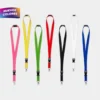 Cordon Porta Gafete Lanyard en blanco, negro, azul, rojo, verde, rosa y amarillo con clip y gancho giratorio