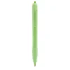 Bolígrafo Graan biodegradable color verde ideal para campañas de responsabilidad ambiental.