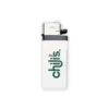 Encendedor Mini Tokai de plástico blanco tamaño compacto 6x2 cm con área para logotipo corporativo