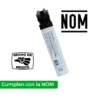 Encendedor Mini Tokai de plástico blanco tamaño compacto 6x2 cm con área para logotipo corporativo