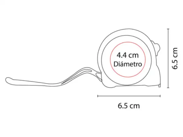 Flexometro Lucca de 5m - Herramientas de Medición B2B en México - Dot Factory