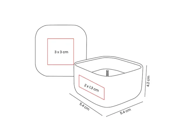 Vela Heiwa Para Regalo con Aroma a Vainilla - Estuche de Metal - Dot Factory