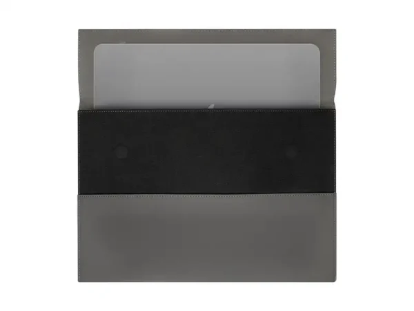 Porta Laptop Dhaka - Funda Compacta de Curpiel Gris 15" - Dot Factory