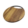 Tabla para Cortar Riseta - Tabla Redonda de Madera Acacia y Metal - Dot Factory