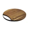 Tabla para Cortar Riseta - Tabla Redonda de Madera Acacia y Metal - Dot Factory