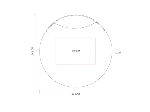 Tabla para Cortar Riseta - Tabla Redonda de Madera Acacia y Metal - Dot Factory