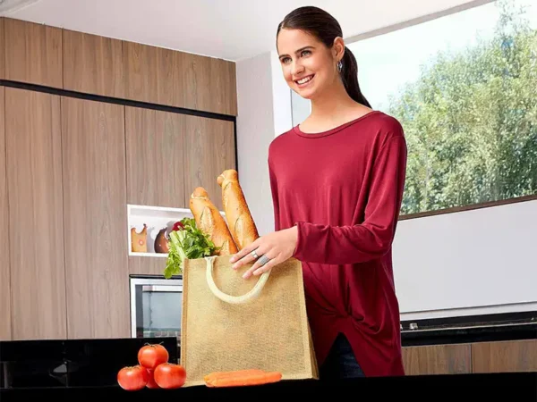 Bolsa Spring de Yute Natural con Asas Redondeadas - Bolsas Casuales - Dot Factory