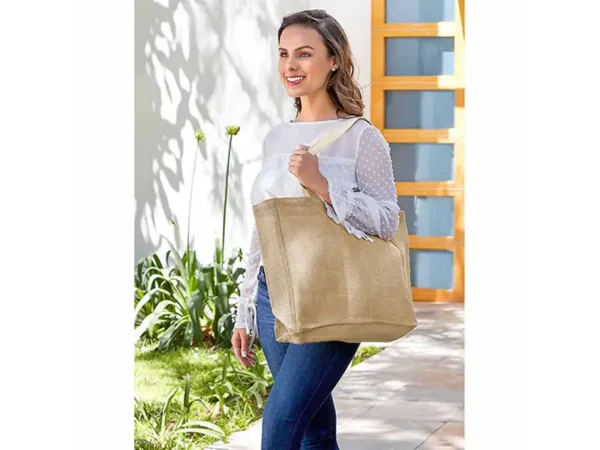 Bolsa Fall de Yute Natural - Bolsas Casuales - Dot Factory