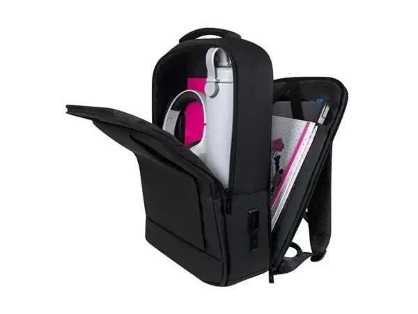 Mochila Nuchter ejecutiva con capacidad USB - Negro - Dot Factory