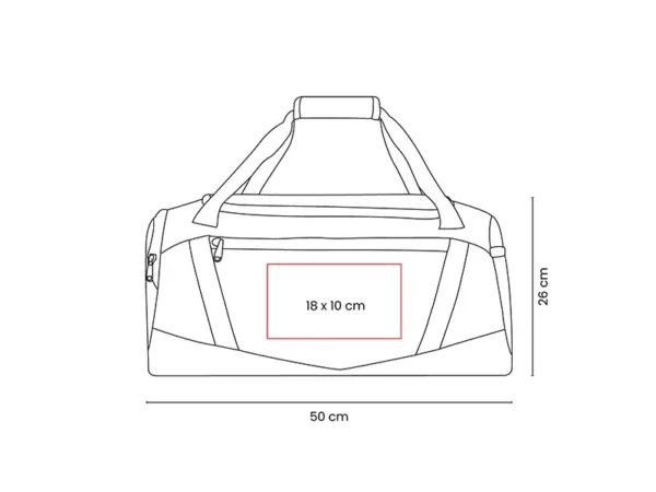 Maleta Deportiva Egni Gris 50x26x25 - Poliéster - Dot Factory