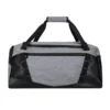 Maleta deportiva Egni color gris con compartimento para calzado y costuras frontales porta objetos