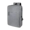 Mochila Nooyi gris/negro de poliéster con compartimento para laptop 15”, organizadores y banda para trolley Perfil.