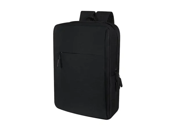Mochila Nooyi negro de poliéster con compartimento para laptop 15”, organizadores y banda para trolley Perfil