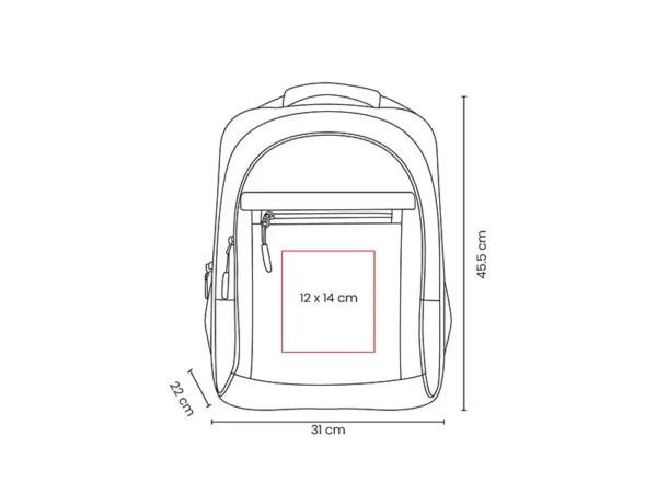 Mochila Askel Negra - Mochila Escolar con Compartimento para Laptop de 15" - Dot Factory