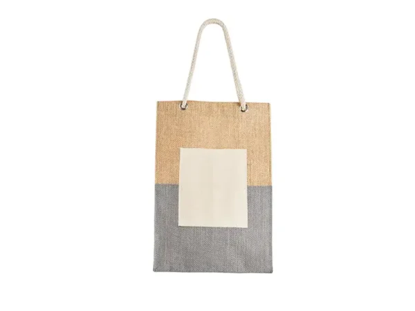 Bolsa Candy de Algodón Reciclado 38x42 cm - Azul/Beige/Rosa - Dot Factory