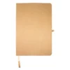Libreta ecológica Tallin de papel kraft lavable disponible en color café para branding corporativo de Dot Factory.