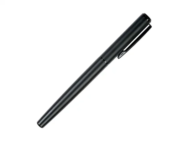 Boligrafo Albury metálico con tapón en estuche individual para regalos corporativos y bienvenida de personal.