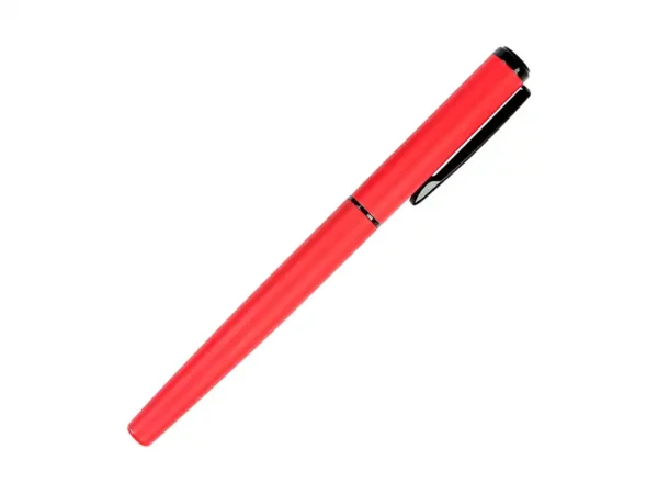 Boligrafo Albury metálico con tapón en estuche individual para regalos corporativos y bienvenida de personal.