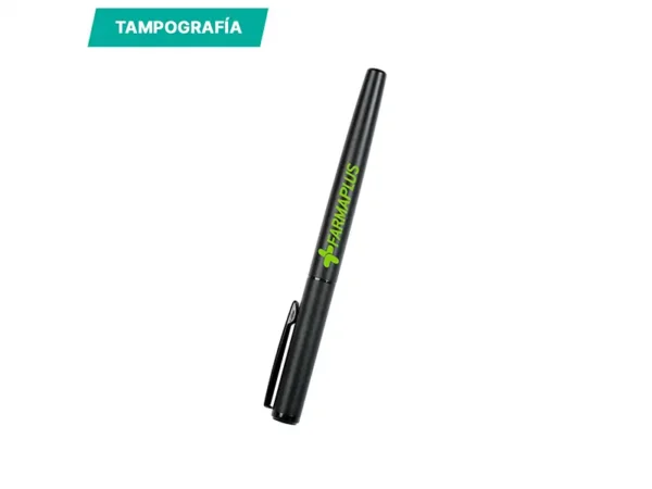 Boligrafo Albury metálico con tapón en estuche individual para regalos corporativos y bienvenida de personal.