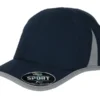 Gorra Sport deportiva de 6 gajos con respiraderos laterales de jersey y ajuste de velcro