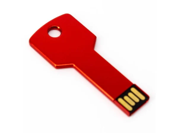 Memoria Usb Llave Tradicional 8 Gb de metal color plata, diseño ultra delgado en forma de llave para personalización láser.