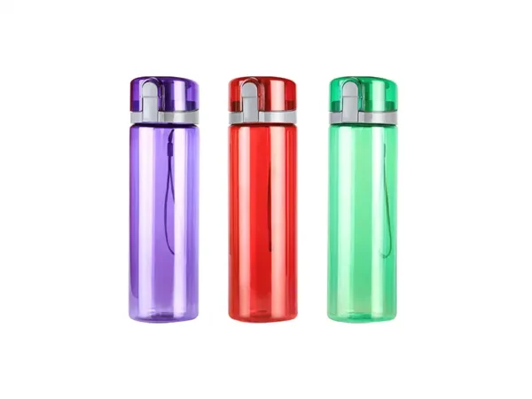 Cilindro Tritan de 700 ml con tapa de seguridad y correa para hidratación corporativa libre de BPA.