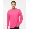 Playera Manga Larga Gold de 165 grs en algodón premium con puños reforzados, ideal para personal operativo y ferias comerciales.