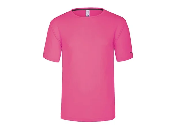 Playera Dry Fit deportiva personalizada para empresas con tecnología de secado rápido e impresión garantizada.