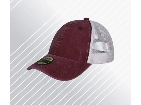 GORRA 3FIFTY de algodón pigmentado con malla de nylon y ajuste de velcro para empresas