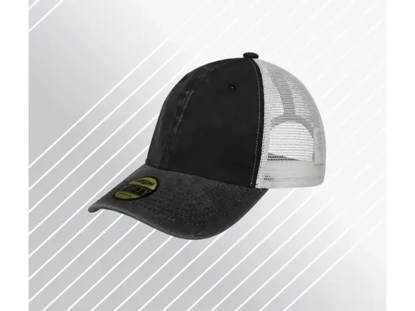 GORRA 3FIFTY de algodón pigmentado con malla de nylon y ajuste de velcro para empresas