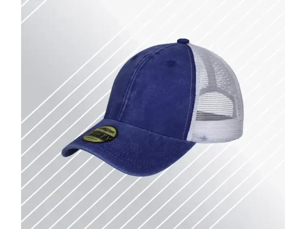 GORRA 3FIFTY de algodón pigmentado con malla de nylon y ajuste de velcro para empresas