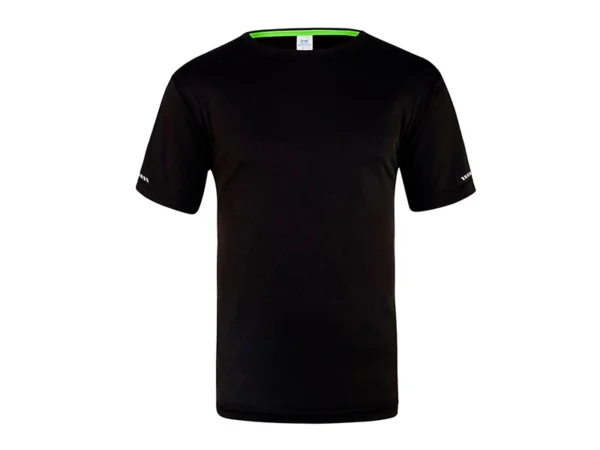 Playera Dry Fit deportiva personalizada para empresas con tecnología de secado rápido e impresión garantizada.