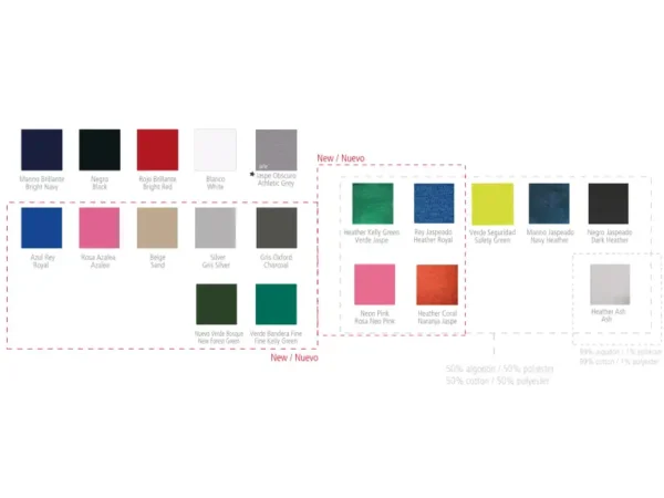 Playera Manga Larga Gold de 165 grs con puños reforzados y cuello redondo para uniformes empresariales.