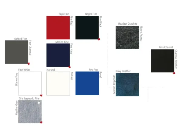 Playera manga larga de algodón con cuello redondo disponible en tallas XS a XL para uniformes corporativos.