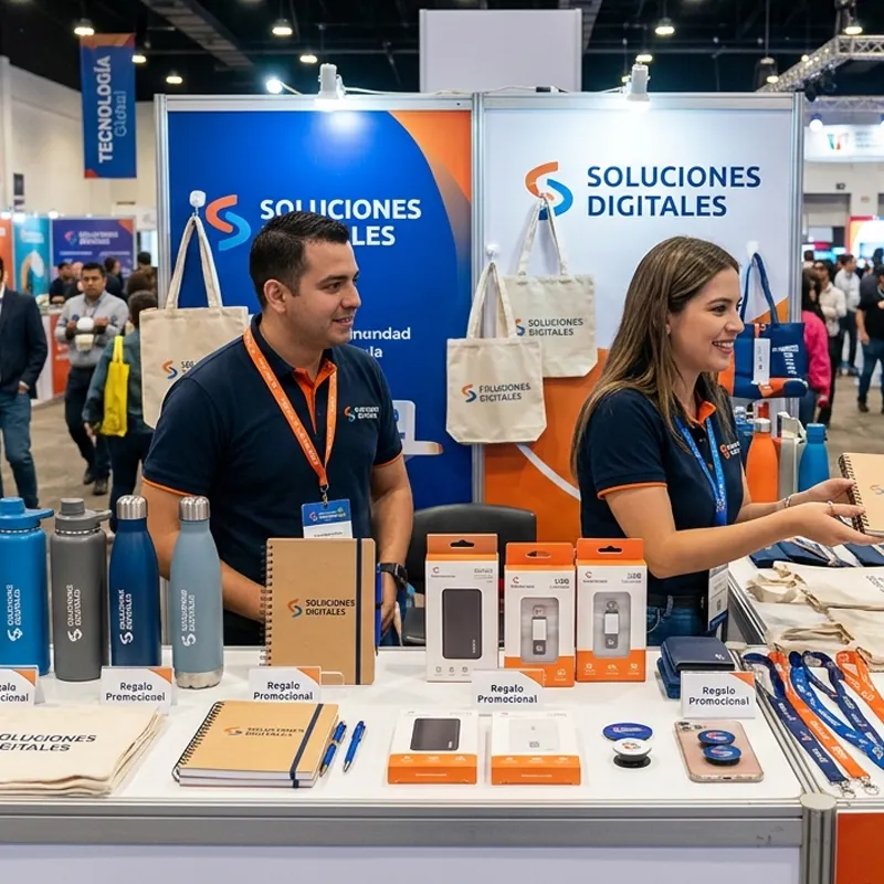 cómo elegir artículos promocionales para un stand
