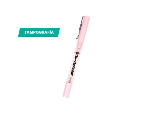 Bolígrafo Kenge antibacterial con atomizador de 4ml y tinta de gel negra para ferias comerciales en Querétaro.