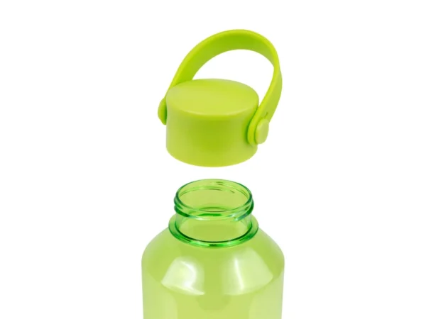 Cilindro MINCA de plástico 750ml con tapa de rosca hermética y asa de silicón para activaciones de marca en Querétaro.