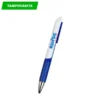 Bolígrafo de plástico Kord con mecanismo twist, agarre de goma y tinta azul para eventos corporativos en Querétaro.