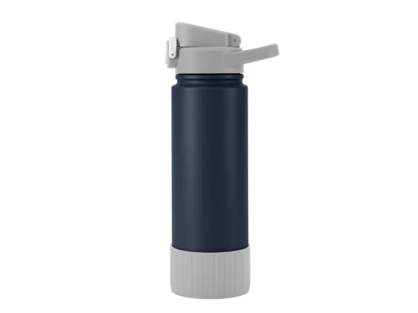 Botella térmica RIBB de acero inoxidable con acabado powder coat de 840ml y caja de regalo para empresas en Querétaro.