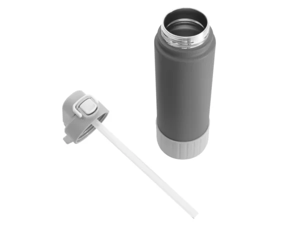 Botella térmica RIBB de acero inoxidable con acabado powder coat de 840ml y caja de regalo para empresas en Querétaro.