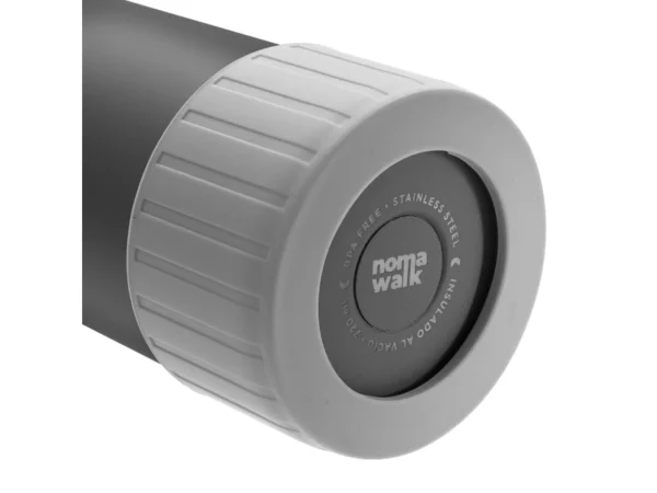 Botella térmica RIBB de acero inoxidable con acabado powder coat de 840ml y caja de regalo para empresas en Querétaro.