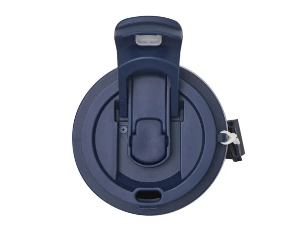 Mug térmico LUNGO de acero reciclado 500ml con tapa 2 en 1, popote, correa de poliéster y caja de regalo Kraft.