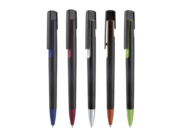 BOLÍGRAFO TRENDY de plástico de 1 x 14 cm con tinta negra para campañas promocionales masivas en Querétaro.