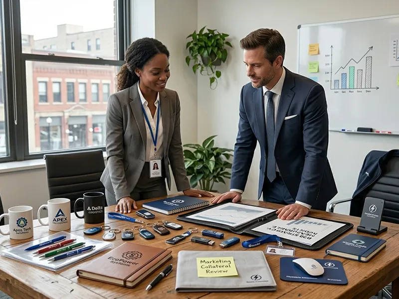 ALT sugerido para imagen destacada: Selección de artículos promocionales para empresas B2B de alta calidad.