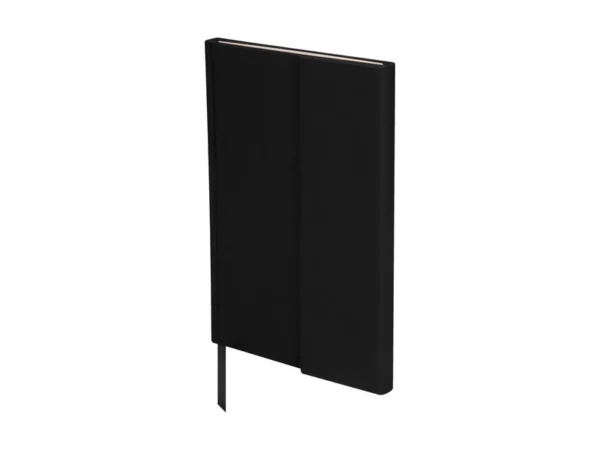 Libreta Bok de curpiel con solapa magnética y 80 hojas de raya personalizada para eventos corporativos.