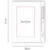 Libreta Kiona de curpiel con 80 hojas a rayas y bolígrafo de tacto suave para kits de bienvenida empresariales.